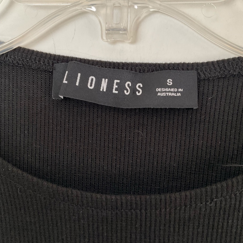 Princess Polly Lioness Black Don't Blame Me Long Sleeve Side Slit Dress S - Picture 6 of 8